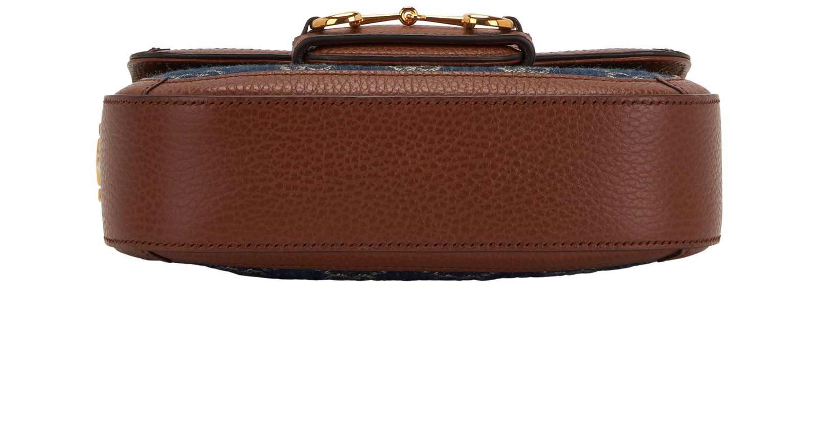 Mini Horsebit 1955 Shoulder Bag, &pound;950, Handbags, Blue, Canvas/Leather, Top view